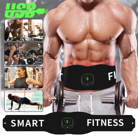 Electronic Abdominal Muscle Stimulator Smart Fitness Ab Belt