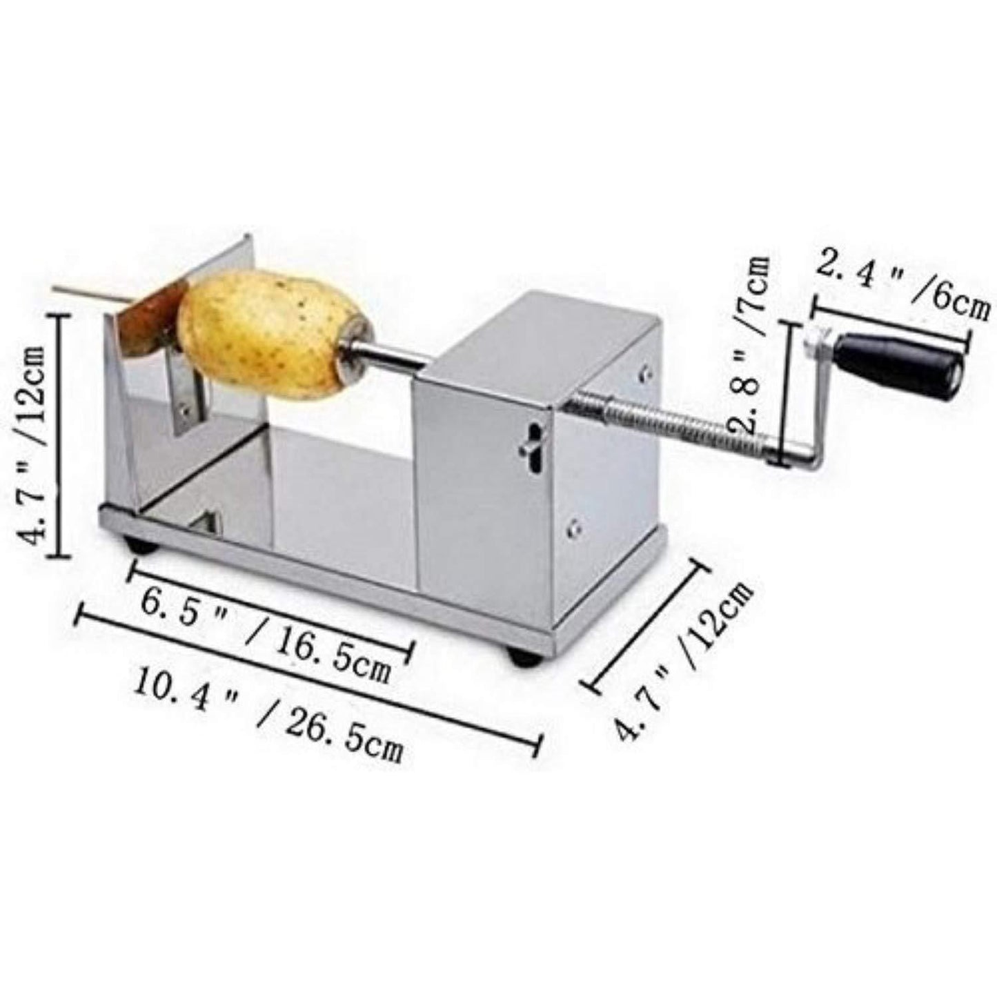 Stainless Steel Iron Potato Spiral Cutter Machine