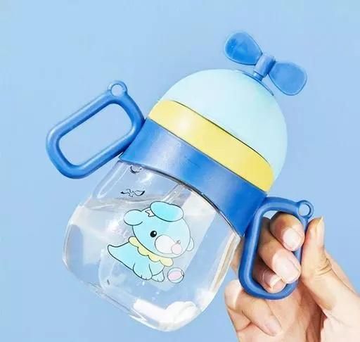 Summer Children's Plastic Convenient Straw Cup Handle Carrying Dual Use Gravity Ball Learning Drinking Cup